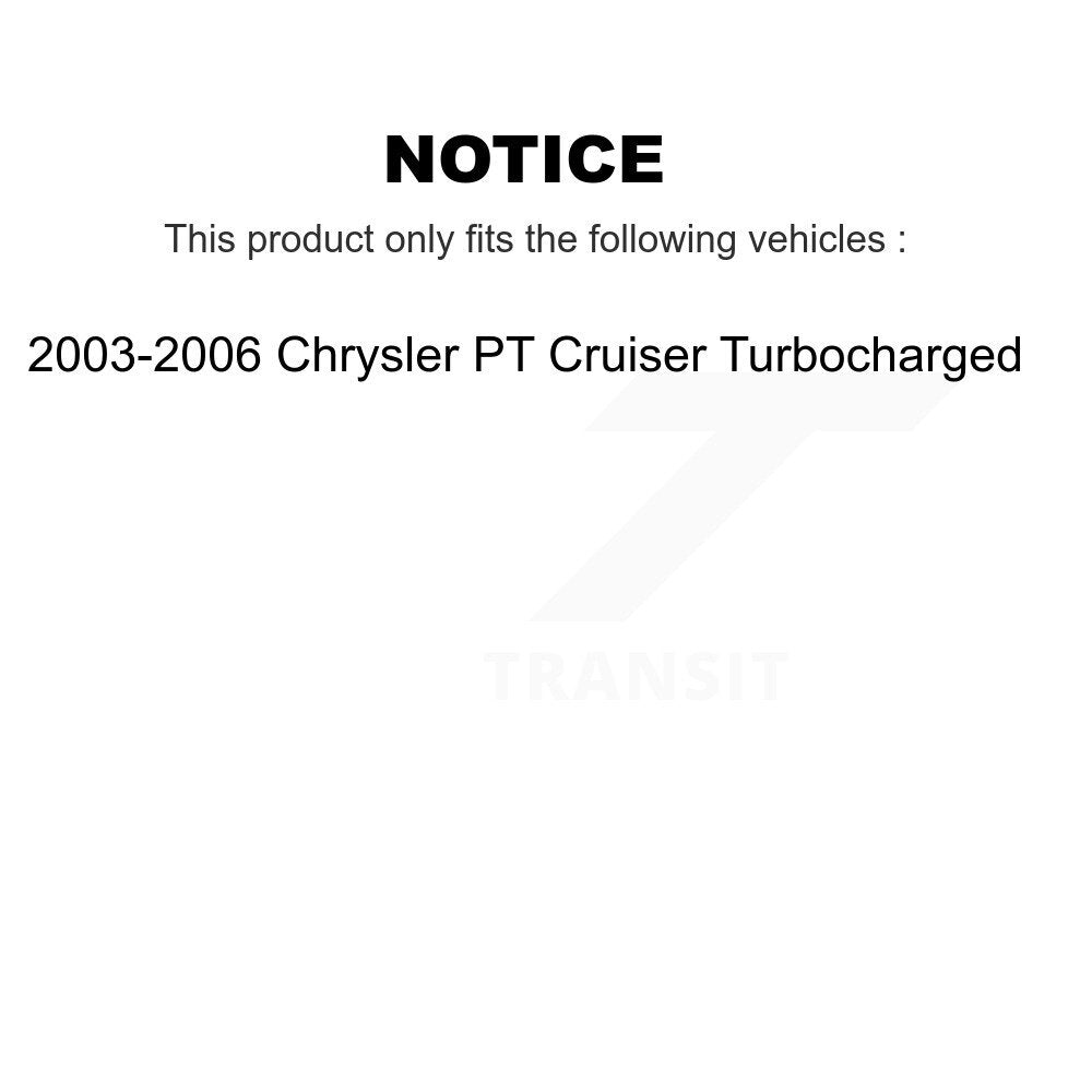 [Arrière] Kit d'ensemble de bras de suspension et joint à rotule pour 2003-2006 Chrysler PT Cruiser Turbocharged KM-100271