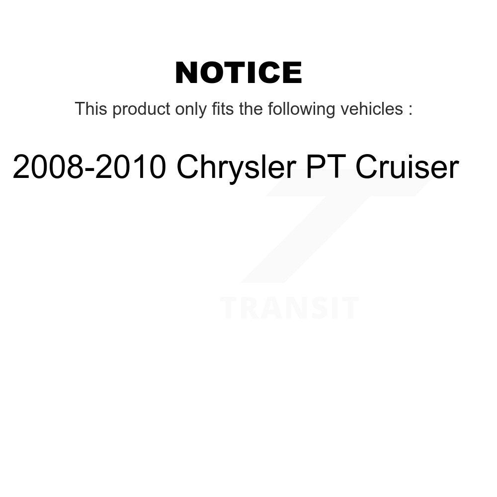 [Arrière] Kit d'ensemble de bras de suspension et joint à rotule pour 2008-2010 Chrysler PT Cruiser KM-100272