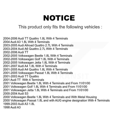 Bobine allumage pour Volkswagen Jetta Golf Audi Beetle Passat A4 Quattro TT Allroad KMP-100147
