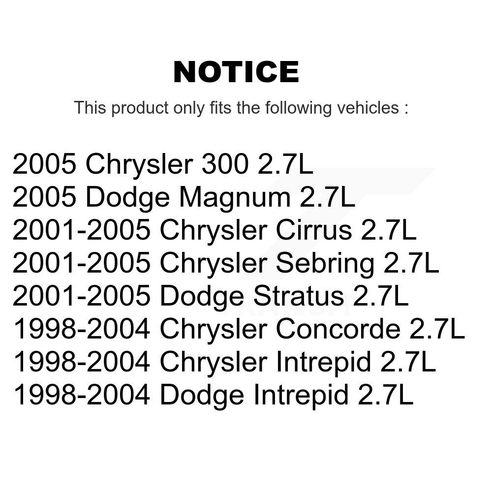 Bobine allumage pour Chrysler Sebring 300 Dodge Intrepid Magnum Concorde Stratus KMP-100300