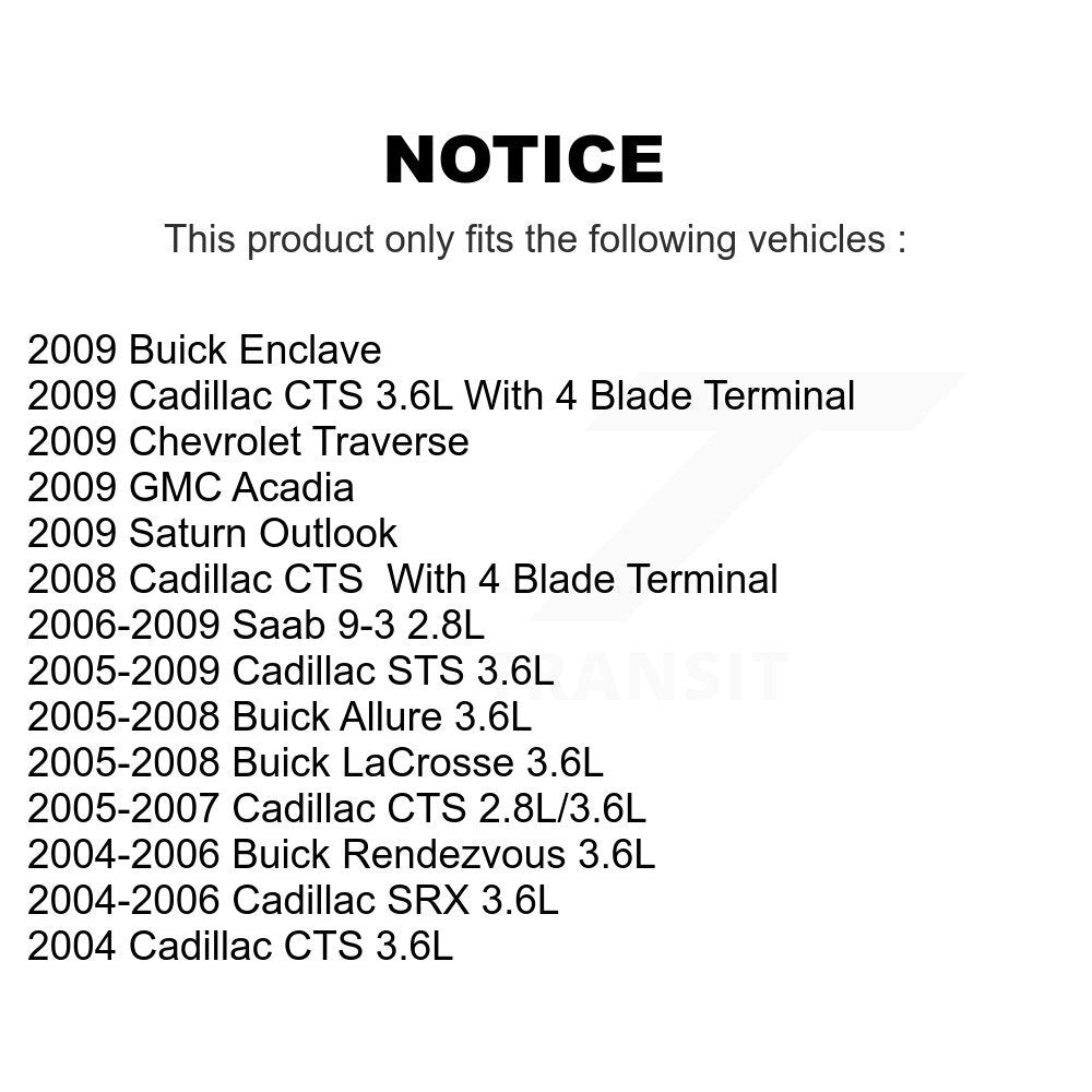 Bobine allumage pour Buick LaCrosse Cadillac CTS Allure Rendezvous Saab 9-3 Enclave KMP-100429