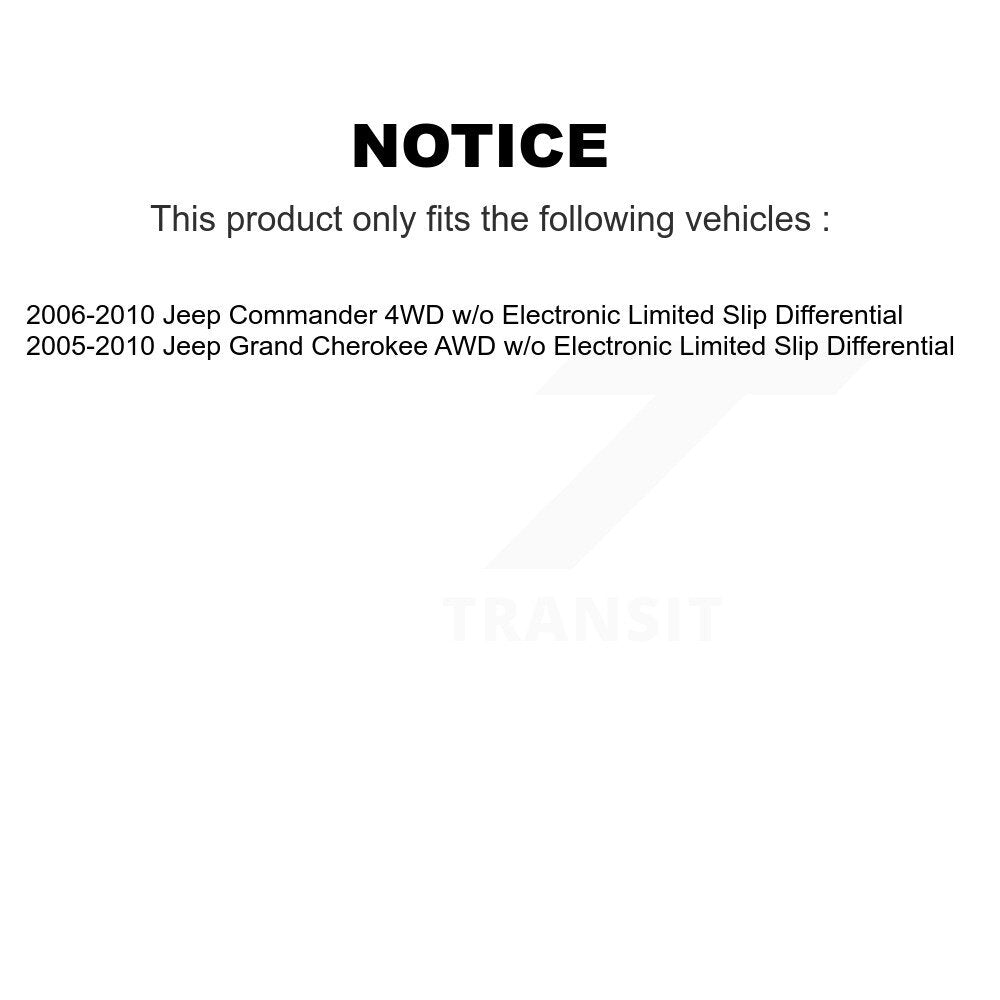 [Avant Gauche] Arbre de transmission CV pour Jeep Grand Cherokee Commander KN7-100007