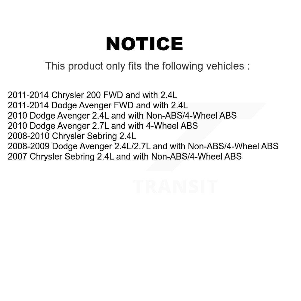 [Avant Gauche] Arbre de transmission CV pour Chrysler 200 Dodge Avenger Sebring KN7-100015