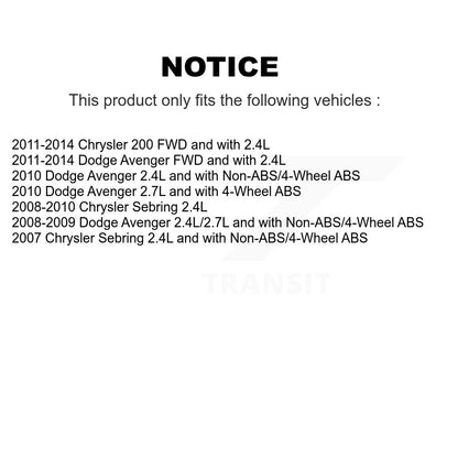 [Avant Gauche] Arbre de transmission CV pour Chrysler 200 Dodge Avenger Sebring KN7-100015