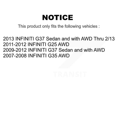 [Avant Gauche] Arbre de transmission CV pour INFINITI G37 G35 G25 KN7-100034