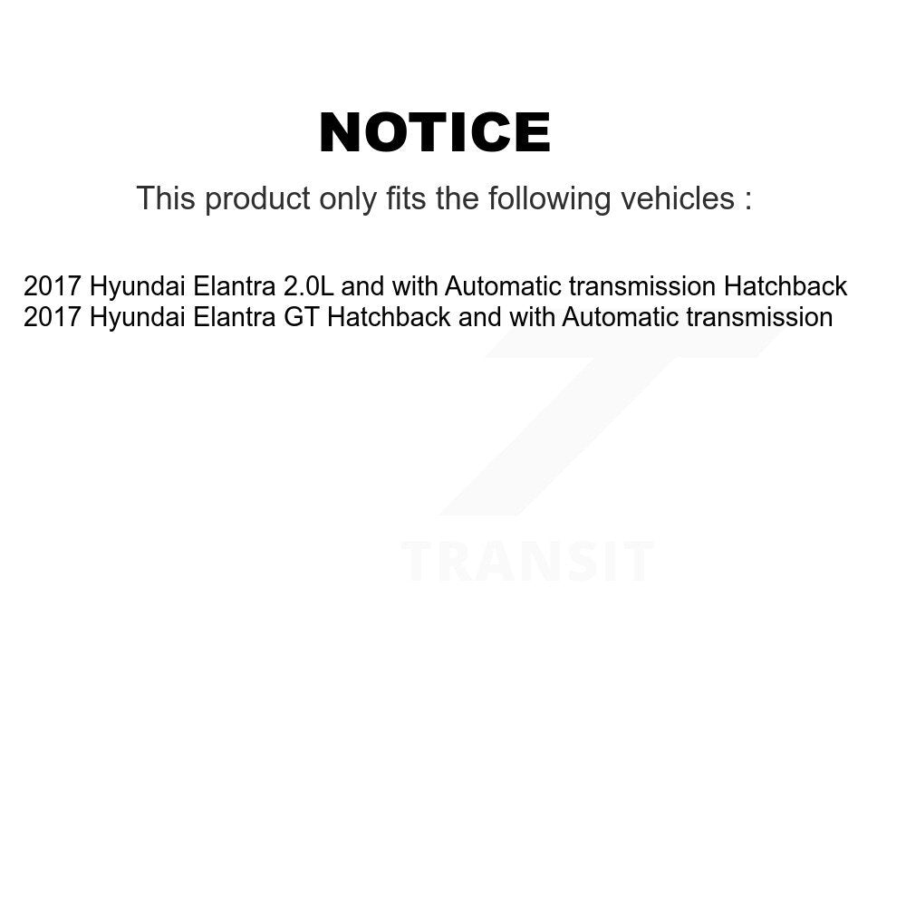 [Avant Gauche] Arbre de transmission CV pour 2017 Hyundai Elantra GT KN7-100053