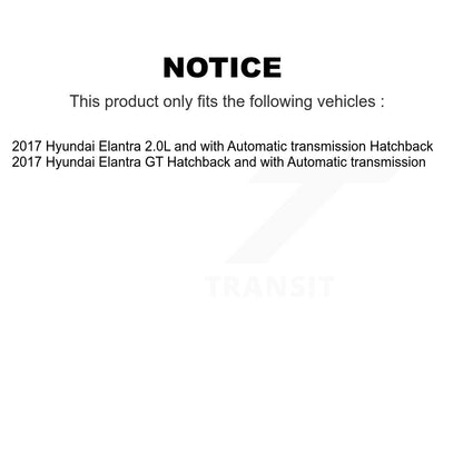 [Avant Gauche] Arbre de transmission CV pour 2017 Hyundai Elantra GT KN7-100053