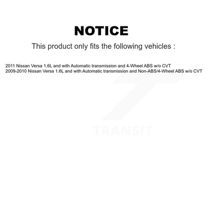 [Avant Gauche] Arbre de transmission CV pour Nissan Versa w o CVT KN7-100065