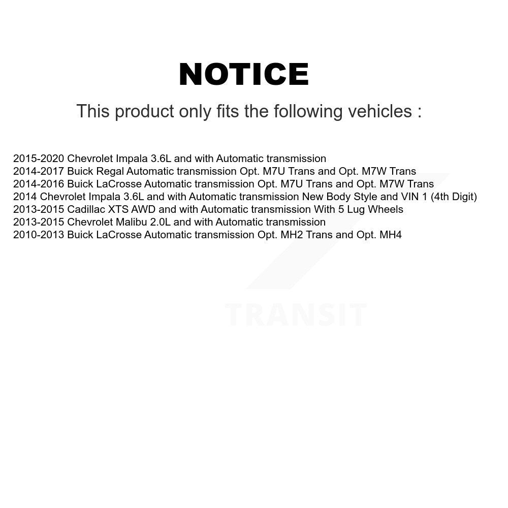 [Avant Gauche] Arbre de transmission CV pour Chevrolet Malibu Impala Buick LaCrosse Regal XTS KN7-100075