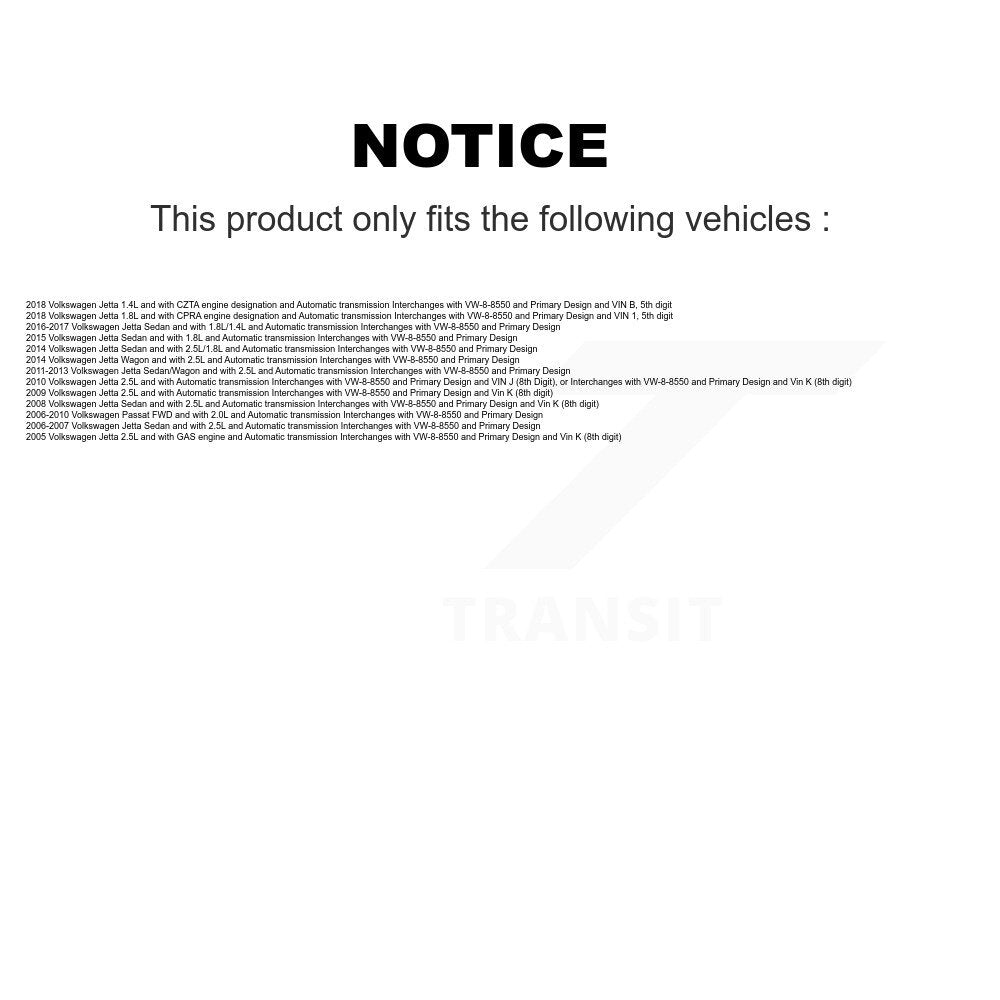 [Avant Gauche] Arbre de transmission CV pour Volkswagen Jetta Passat KN7-100082