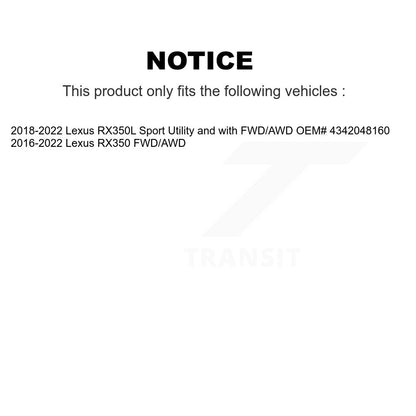 [Avant Gauche] Arbre de transmission CV pour Lexus RX350 RX350L KN7-100101