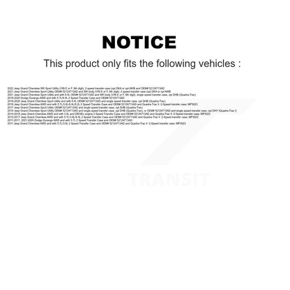 [Avant Gauche] Arbre de transmission CV pour Jeep Grand Cherokee Dodge Durango WK KN7-100106