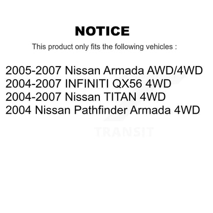 [Avant Gauche] Arbre de transmission CV pour Nissan TITAN INFINITI QX56 Armada Pathfinder KN7-100130