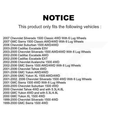 [Avant Gauche] Arbre de transmission CV pour Chevrolet GMC Silverado 1500 Sierra Avalanche XL KN7-100131