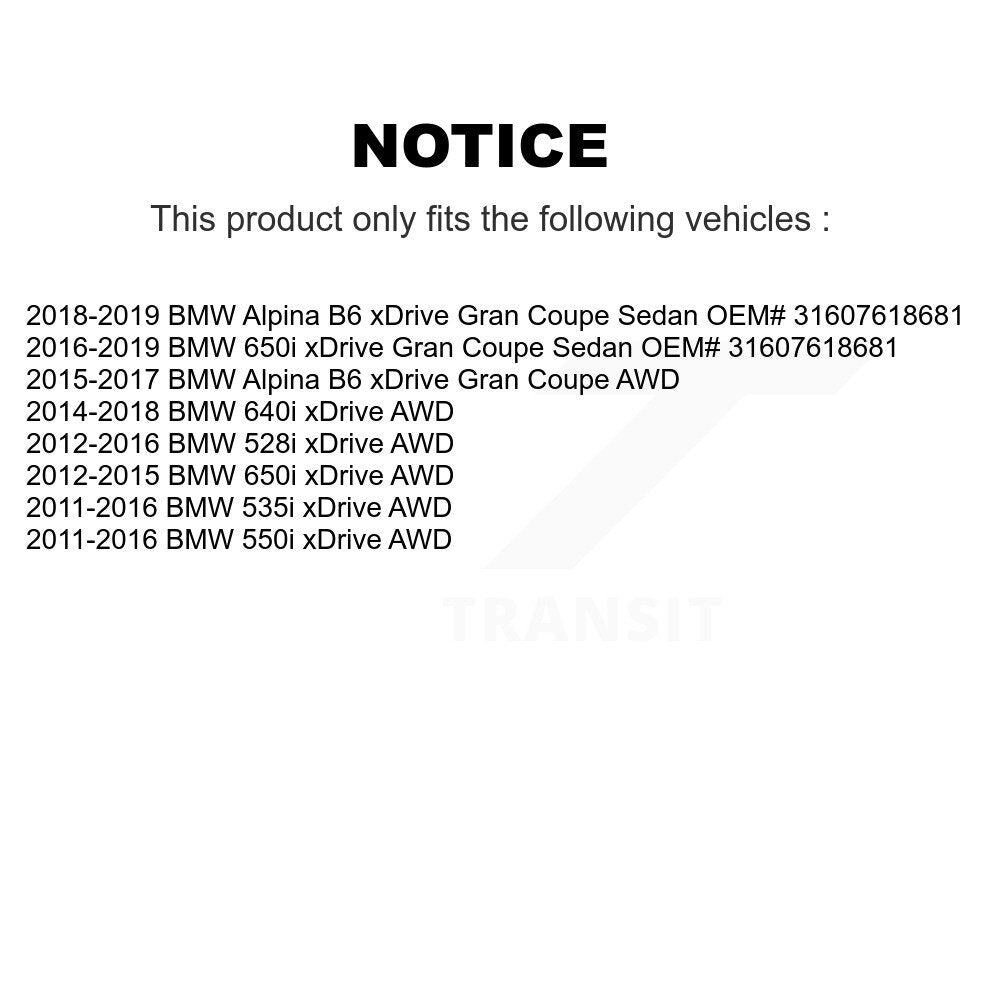 [Avant Gauche] Arbre de transmission CV pour BMW 535i xDrive 528i 550i 650i Gran Coupe Alpina KN7-100139