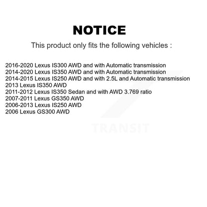 [Avant Gauche] Arbre de transmission CV pour Lexus IS250 IS300 IS350 GS350 GS300 KN7-100142
