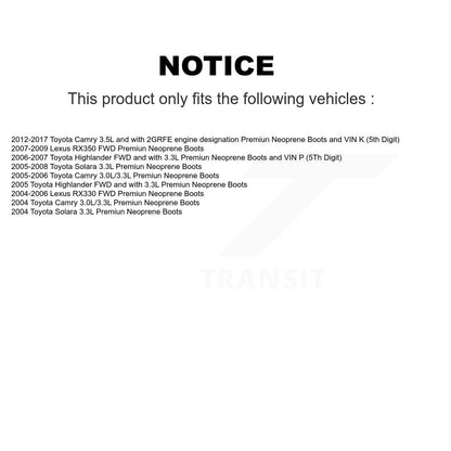 [Avant Gauche] Arbre de transmission CV pour Toyota Camry Lexus RX350 RX330 Highlander Solara KN7-100155