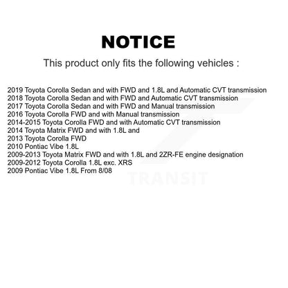 [Avant Gauche] Arbre de transmission CV pour Toyota Corolla Matrix Pontiac Vibe KN7-100159