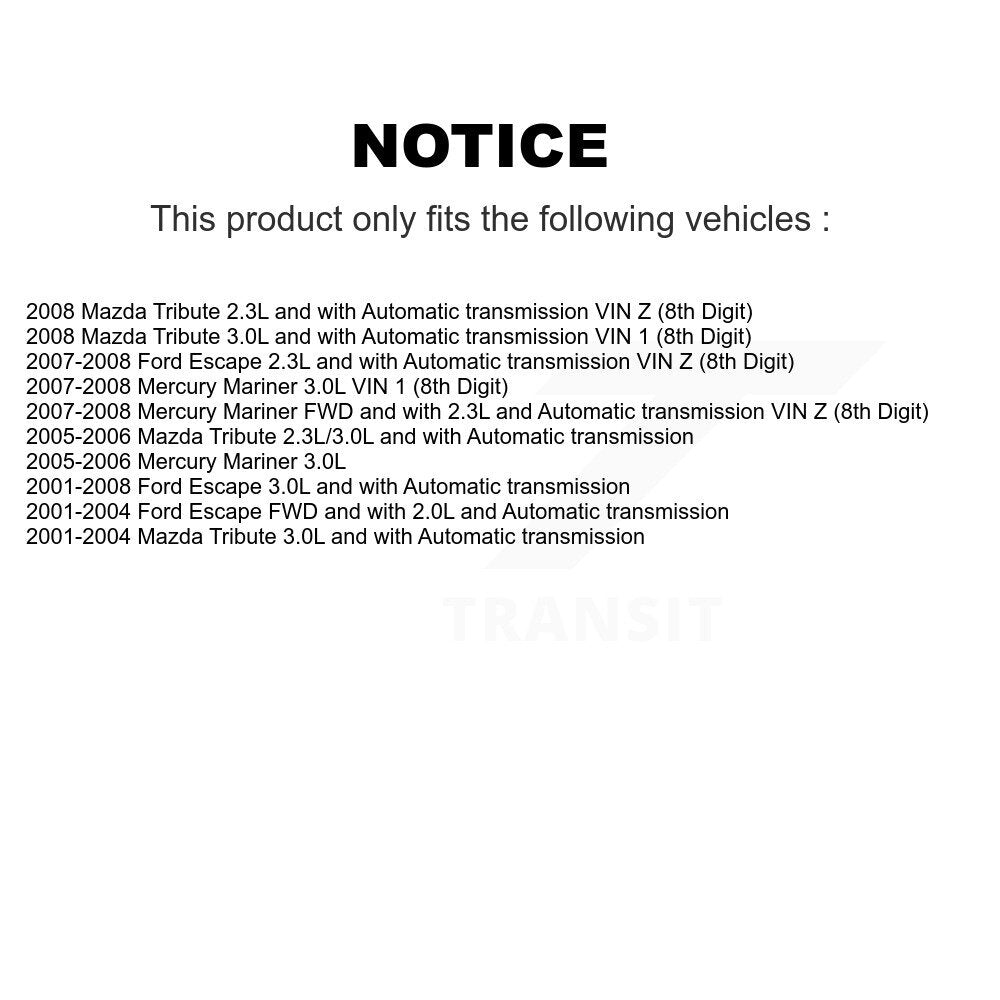 [Avant Gauche] Arbre de transmission CV pour Ford Escape Mazda Tribute Mercury Mariner KN7-100168