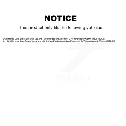 [Avant Gauche] Arbre de transmission CV pour Honda Civic KN7-100184