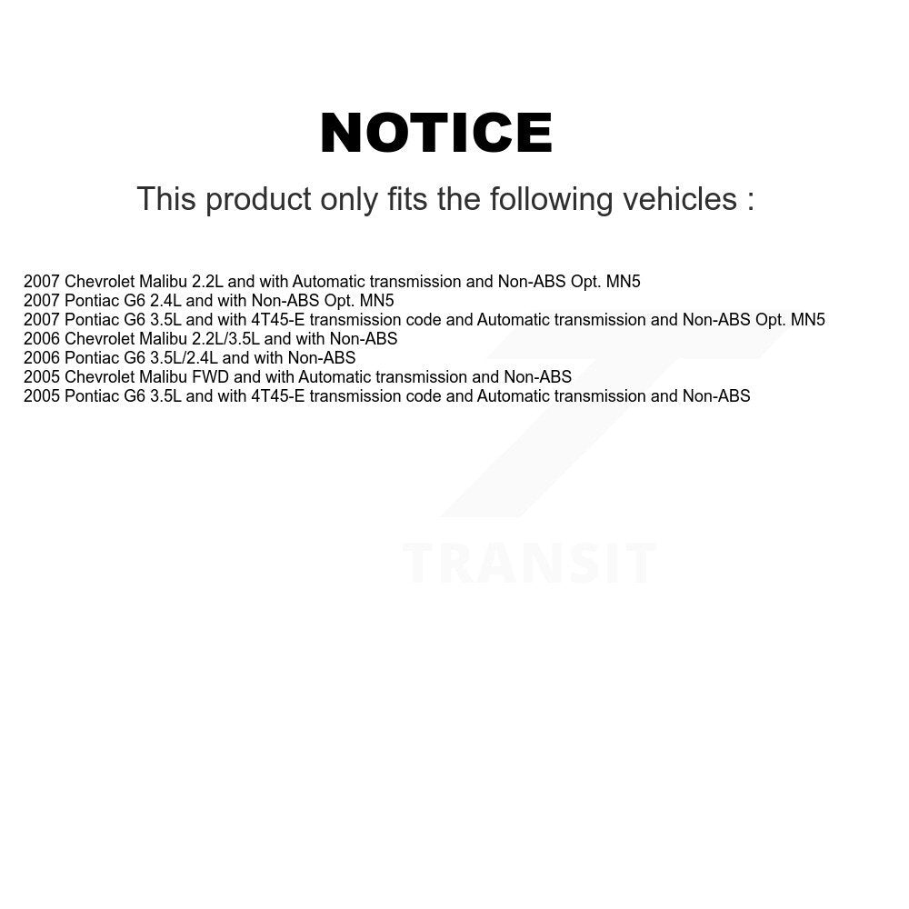 [Avant Droite] Arbre de transmission CV pour Chevrolet Malibu Pontiac G6 KN7-100233