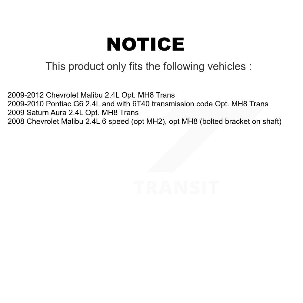 [Avant Droite] Arbre de transmission CV pour Chevrolet Malibu Pontiac G6 Saturn Aura KN7-100235