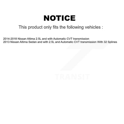 [Avant Droite] Arbre de transmission CV pour Nissan Altima KN7-100242