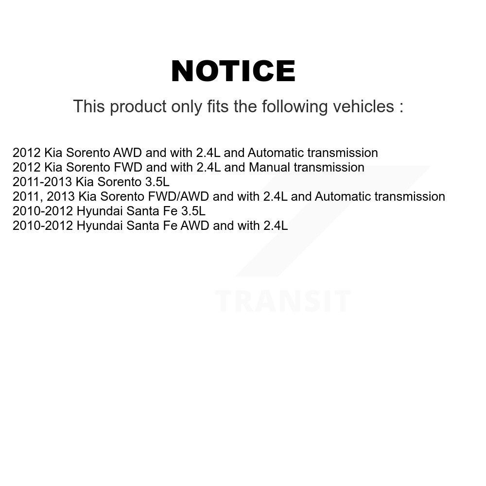[Avant Droite] Arbre de transmission CV pour Hyundai Santa Fe Kia Sorento KN7-100282