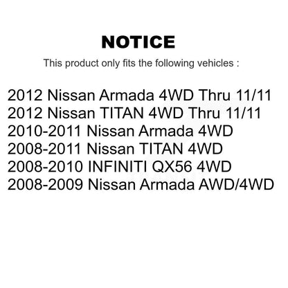 [Avant Droite] Arbre de transmission CV pour Nissan TITAN Armada INFINITI QX56 KN7-100304