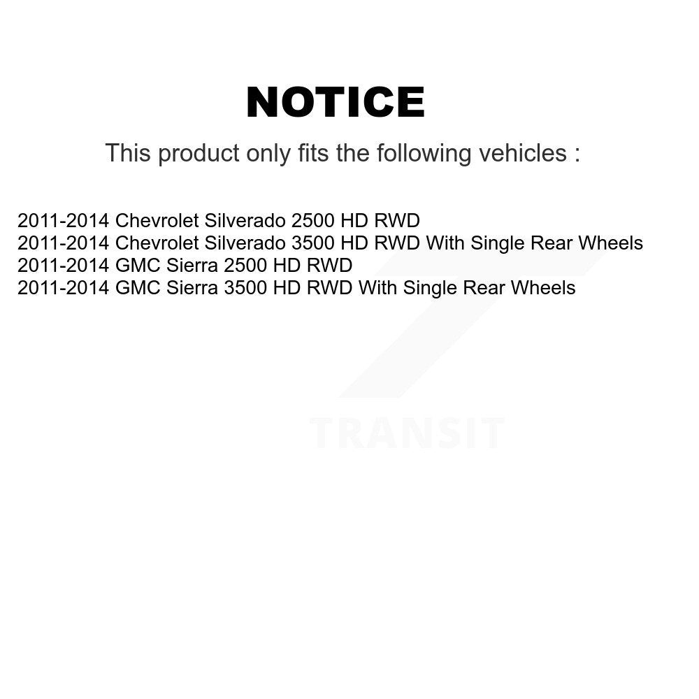 [Avant Droite] Arbre de transmission CV pour GMC Chevrolet Sierra 2500 HD Silverado 3500 RWD KN7-100322