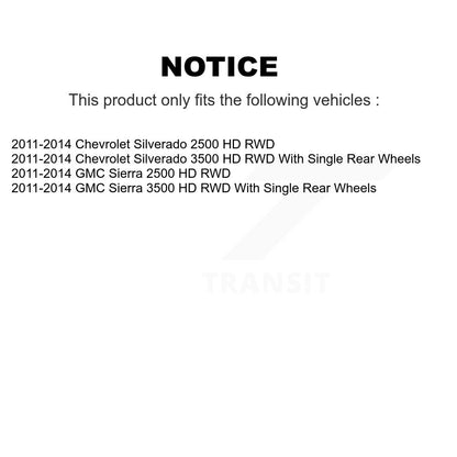 [Avant Droite] Arbre de transmission CV pour GMC Chevrolet Sierra 2500 HD Silverado 3500 RWD KN7-100322