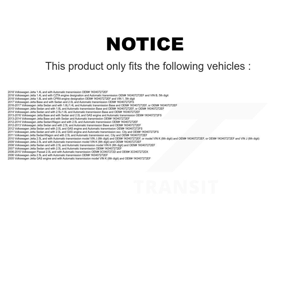 [Avant Droite] Arbre de transmission CV pour Volkswagen Jetta Rabbit Golf Passat KN7-100328