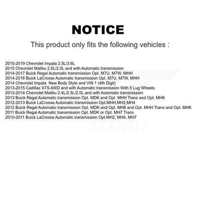 [Avant Droite] Arbre de transmission CV pour Chevrolet Buick Malibu Impala LaCrosse Regal KN7-100332