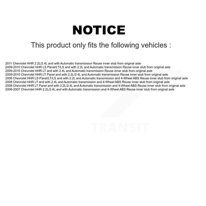 [Avant Droite] Arbre de transmission CV pour Chevrolet HHR KN7-100339