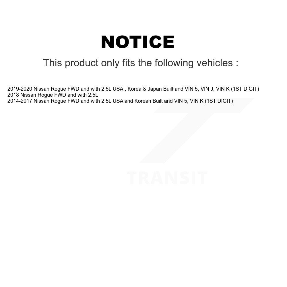 [Avant Droite] Arbre de transmission CV pour Nissan Rogue FWD with 2.5L KN7-100346