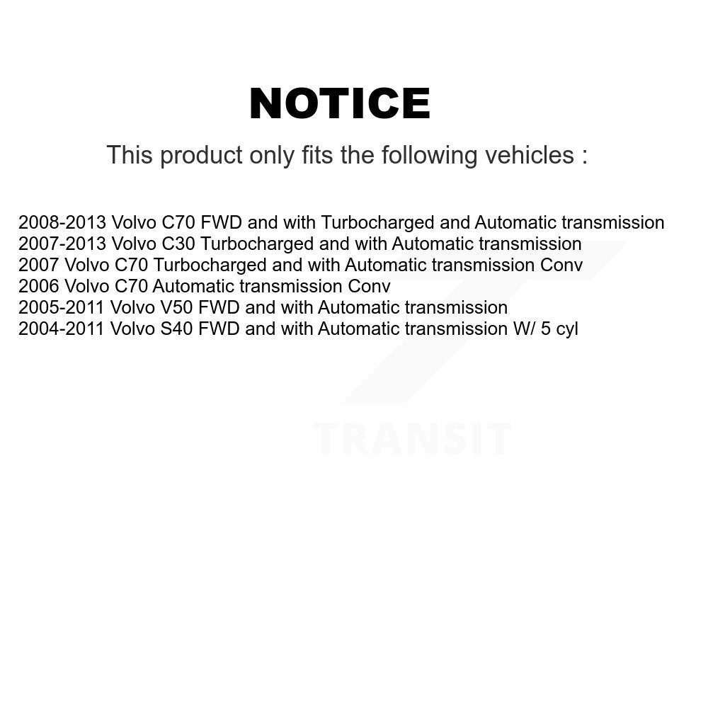 [Avant Droite] Arbre de transmission CV pour Volvo S40 C30 V50 C70 KN7-100348
