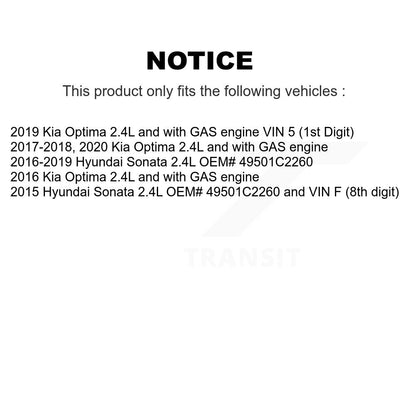 [Avant Droite] Arbre de transmission CV pour Hyundai Sonata Kia Optima KN7-100360