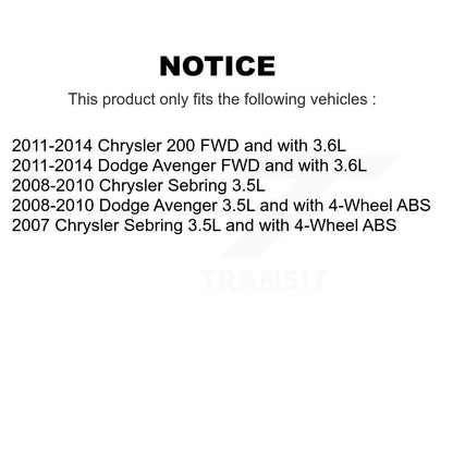 [Avant] Arbre de transmission CV pour Chrysler 200 Dodge Avenger Sebring KN7-100387