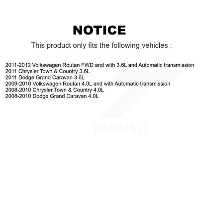[Avant] Arbre de transmission CV pour Dodge Grand Caravan Chrysler Town Country Routan KN7-100398