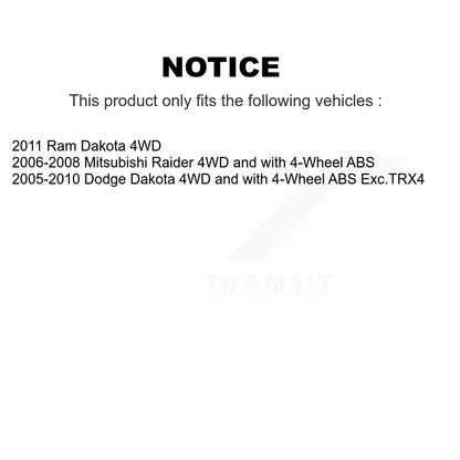 [Avant] Arbre de transmission CV pour Dakota Dodge Ram Mitsubishi Raider KN7-100401