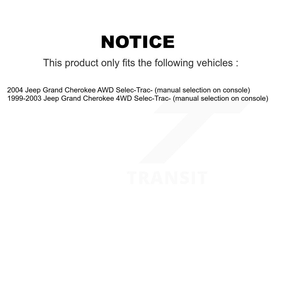 [Avant] Arbre de transmission CV pour Jeep Grand Cherokee KN7-100416