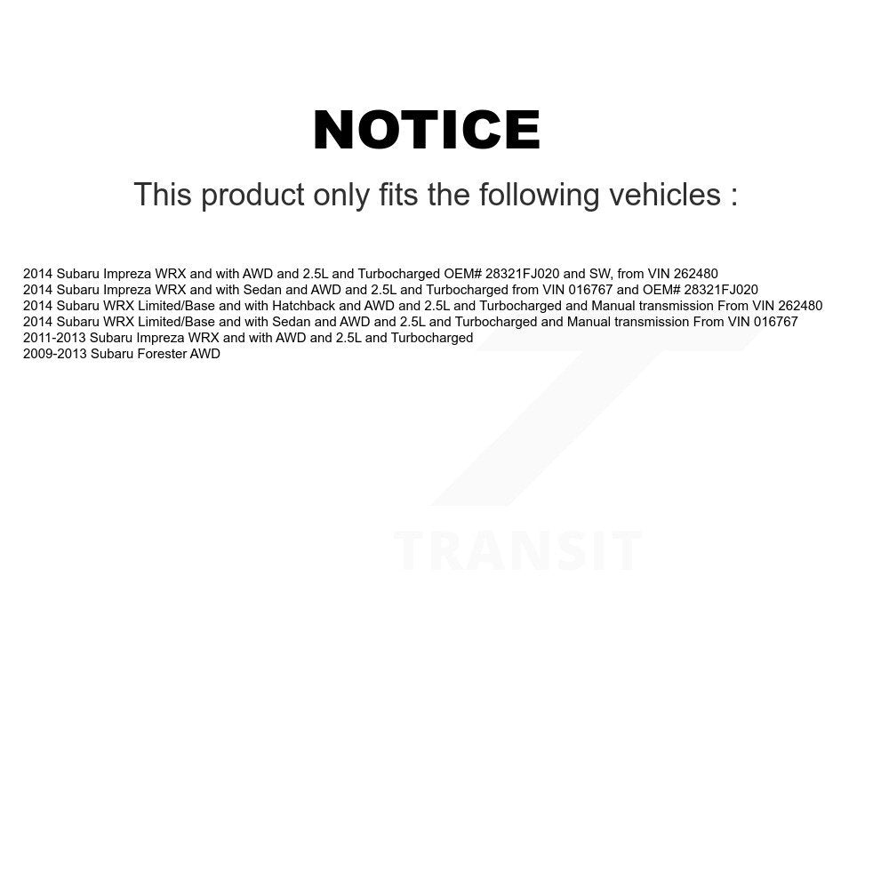 [Avant] Arbre de transmission CV pour Subaru Forester Impreza WRX KN7-100463