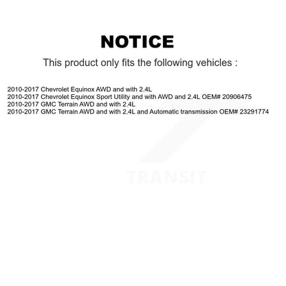 [Avant et Arrière] Arbre de transmission CV pour Chevrolet Equinox GMC Terrain KN7-100494