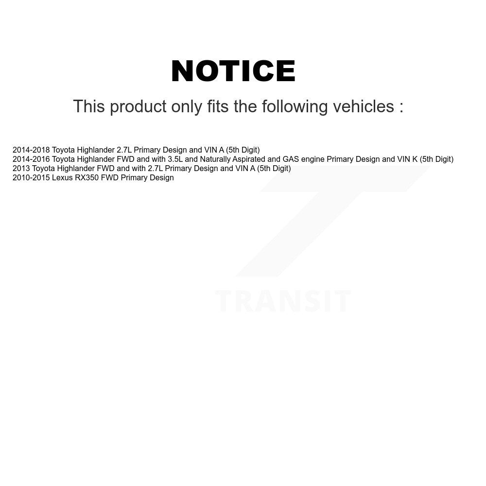 [Avant] Arbre de transmission CV pour Toyota Highlander Lexus RX350 KN7-100506
