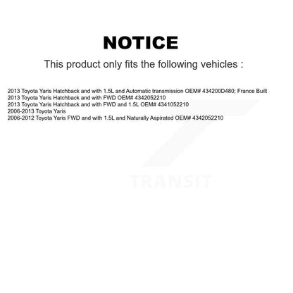 [Avant] Arbre de transmission CV pour Toyota Yaris KN7-100516