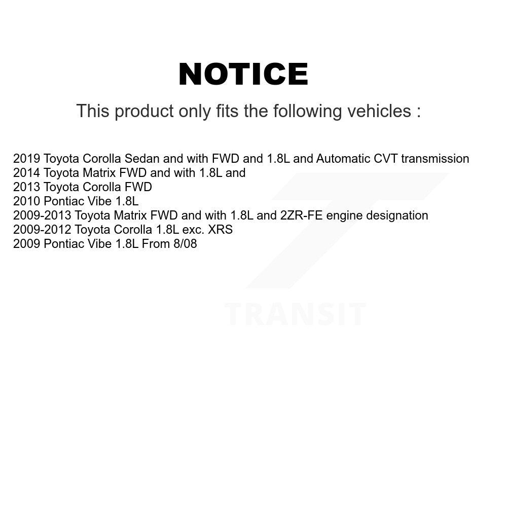 [Avant] Arbre de transmission CV pour Toyota Corolla Matrix Pontiac Vibe KN7-100547