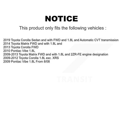 [Avant] Arbre de transmission CV pour Toyota Corolla Matrix Pontiac Vibe KN7-100547