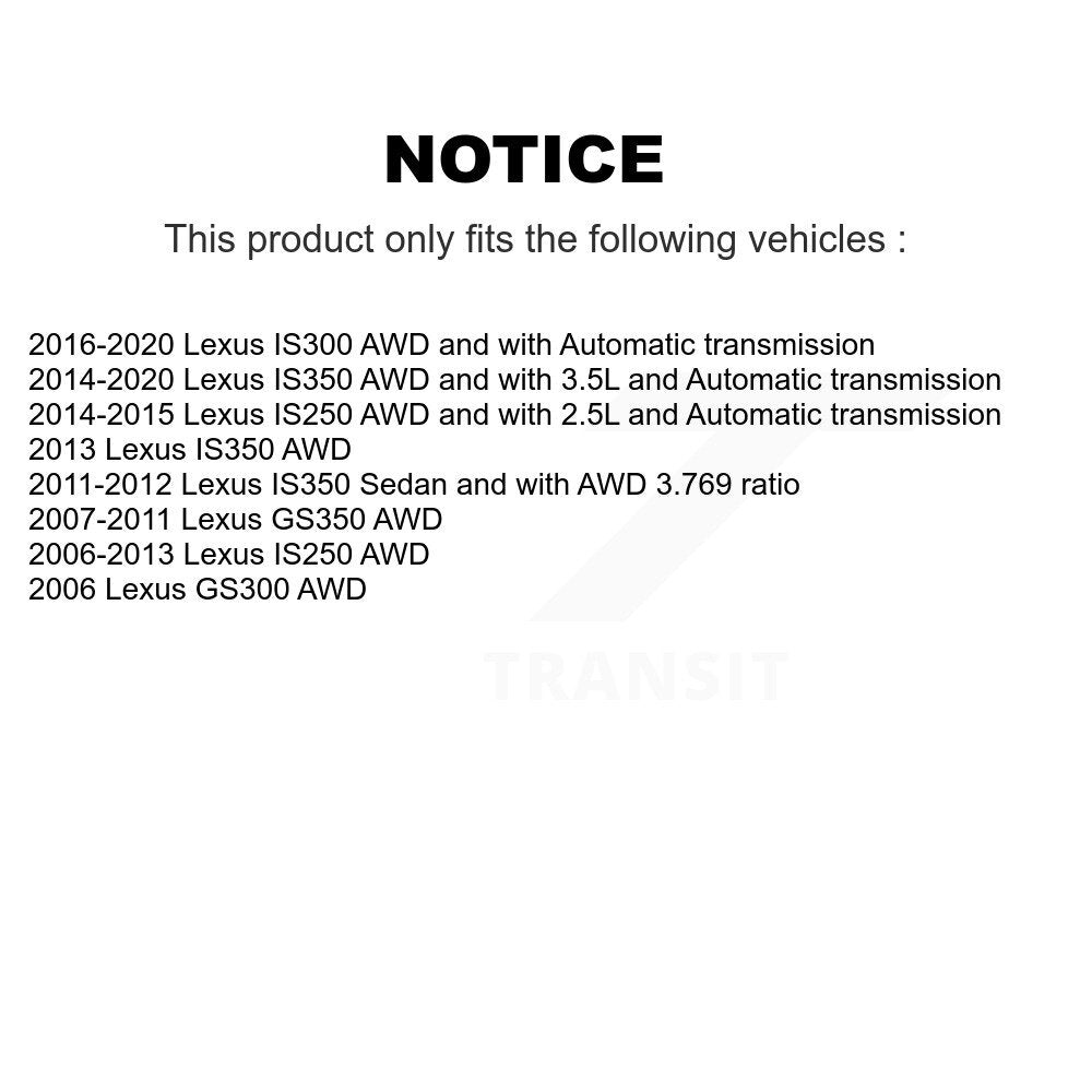 [Avant] Arbre de transmission CV pour Lexus IS250 IS300 IS350 GS350 GS300 KN7-100593
