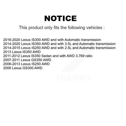 [Avant] Arbre de transmission CV pour Lexus IS250 IS300 IS350 GS350 GS300 KN7-100593