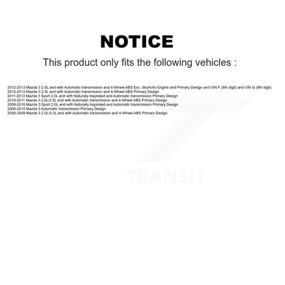 [Avant Droite] Arbre de transmission CV pour Mazda 3 5 Sport KN7-100603